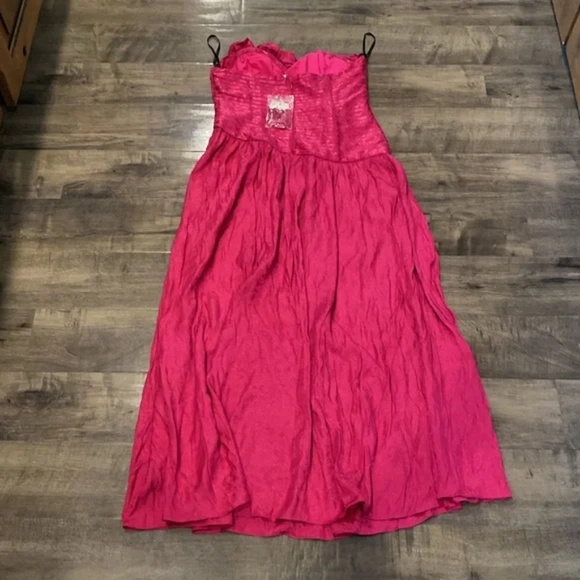 NWT Free People Make An Entrance Maxi Dress Pink NWT size 2 - Picture 8 of 9